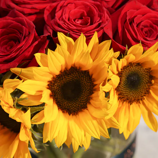 Radiant Flowers Vase
