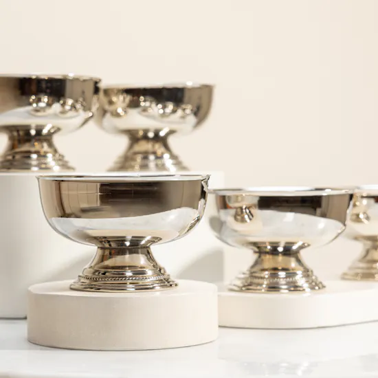 Hrh Silver-plated Bowl Set