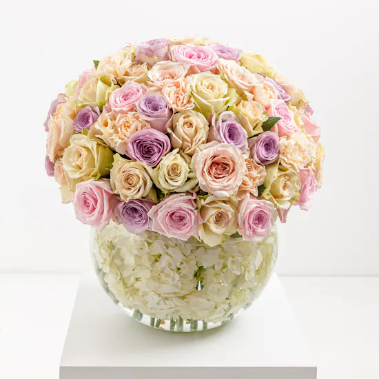 Pastel Roses Vase