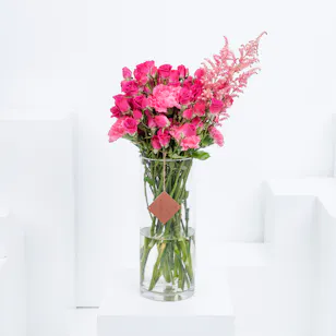 Pinky Pink | Glass vase