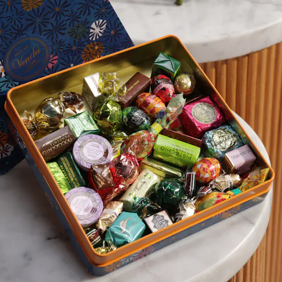 Venchi Murrine Blue Maxi Assorted Chocolate Box | Fresh Flower Bouquet