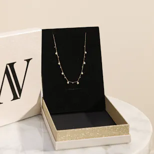 AV Jewelry Yellow Gold and Freshwater Pearl Choker