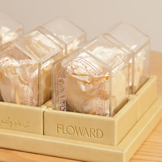 Preserved Satin Roses Favors Tray