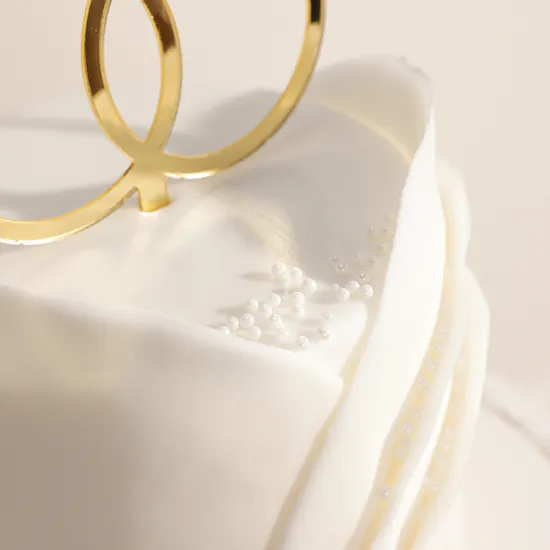 December Cake Elegant White Cake Bride To Be