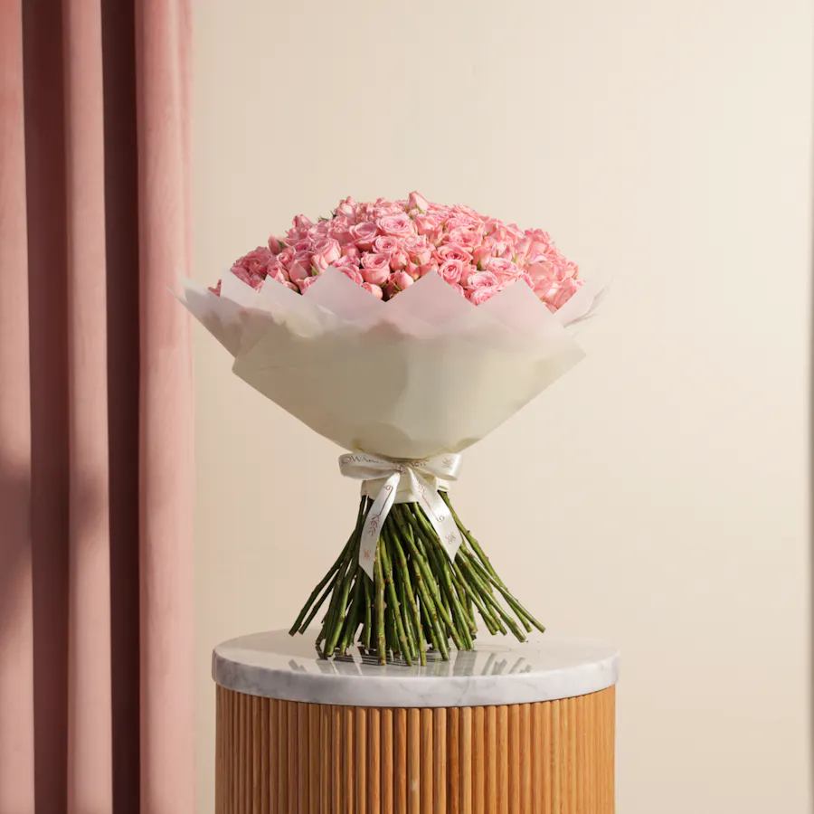 Enchanting Pink Baby Roses Bouquet | 100 Flowers 6