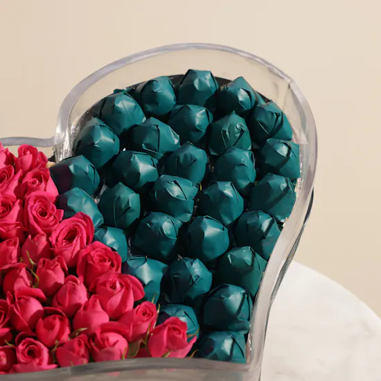 Floward Chocolate and Baby Rose A Heart to Remember