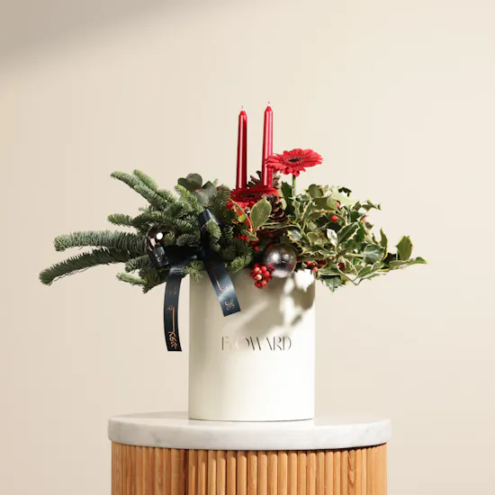 Ruby Season Charm Candle and Flower Box
