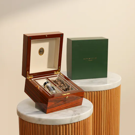 Saad Bashammakh Brown Wooden Box Set