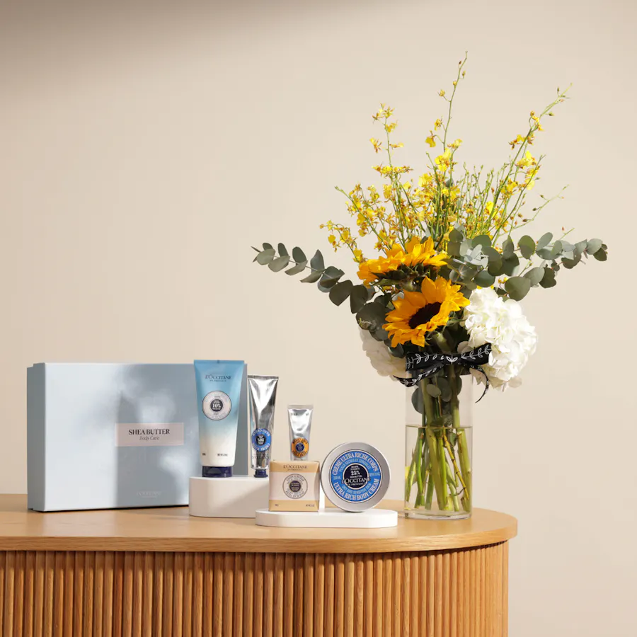L'Occitane Shea Butter Body Care Gift Set | Bright Vase  5