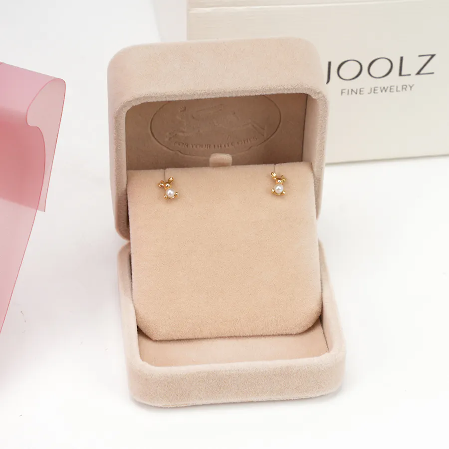 Joolz Jewelry Pearl & Gold Bunny Earrings | Pretty Petals 3