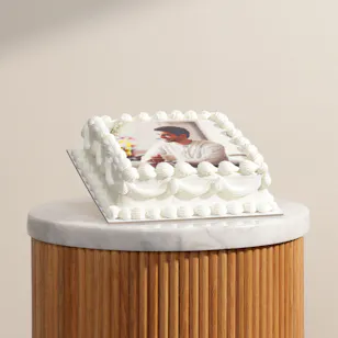 Mister Baker Personalized Classic Square Photo Cake