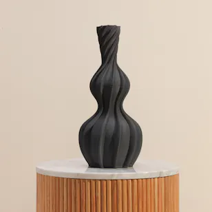 Floward 3D Elegant Vase | Black