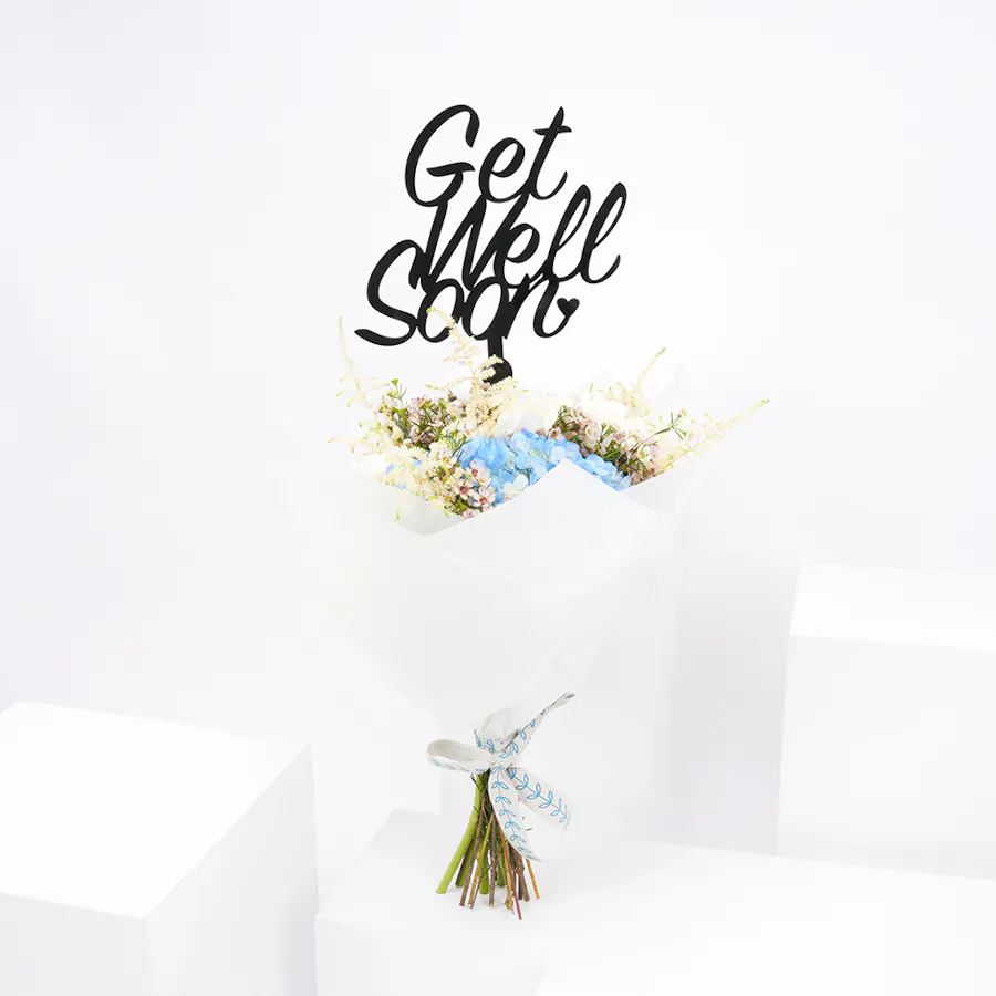 Hydrangea Bouquet | White Wrap 1