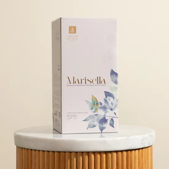 Otantik Marisella Tea and Coffee Blue and Silver Vacuum Flask