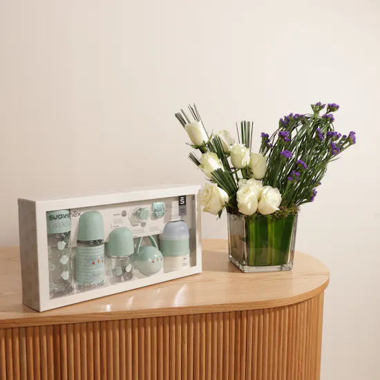 Suavinex Baby Set | Flowers Vase