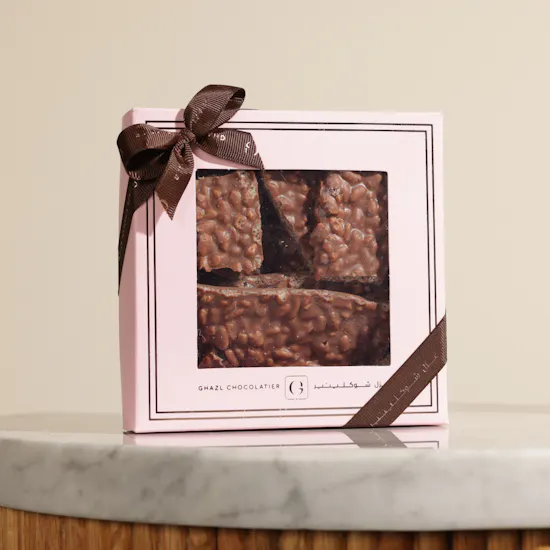 Ghazl Chocolatier Chocolate Box | Elegant Amber Floral Women's Perfume