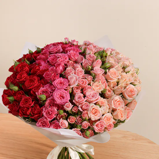 Classic Mixed Baby Rose Bouquet