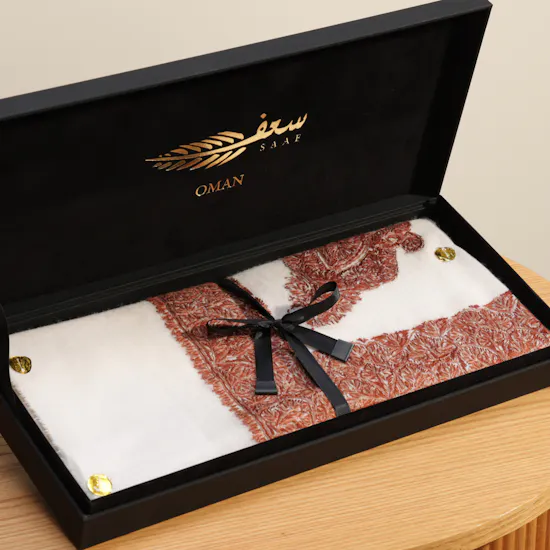 Saaf Mixed Pashmina Maroon Box