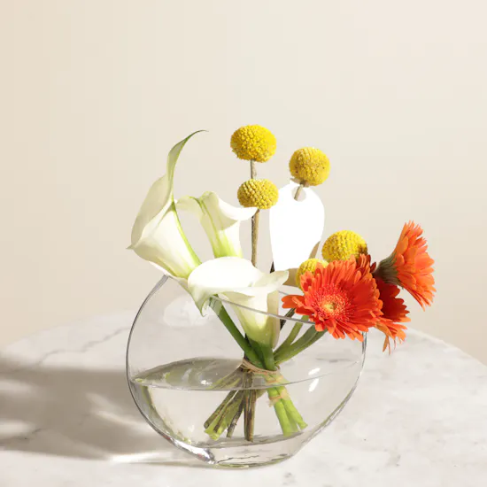 Sunlit Harmony Flowers Vase