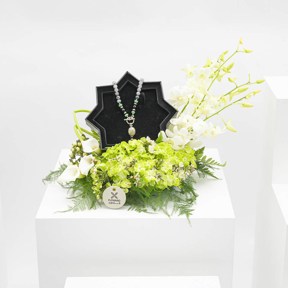 سبحة قريس من تسنيم عشقي | تنسيق زهور ساحر