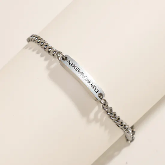 Emporio Armani Stainless Steel ID Men’s Bracelet