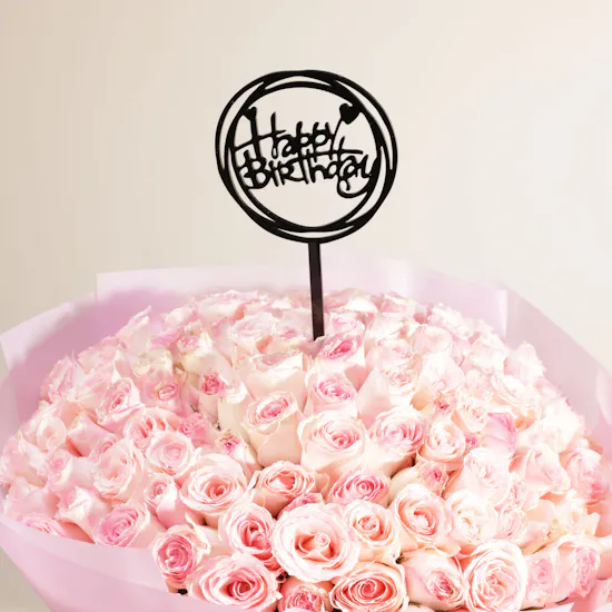 Pink Happy Birthday Big Bouquet