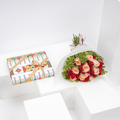 Aseer's Chocolate Box from Levo with Flowers IV