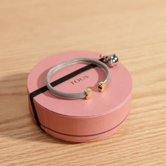 Tous Mesh Gold and Steel Bangle