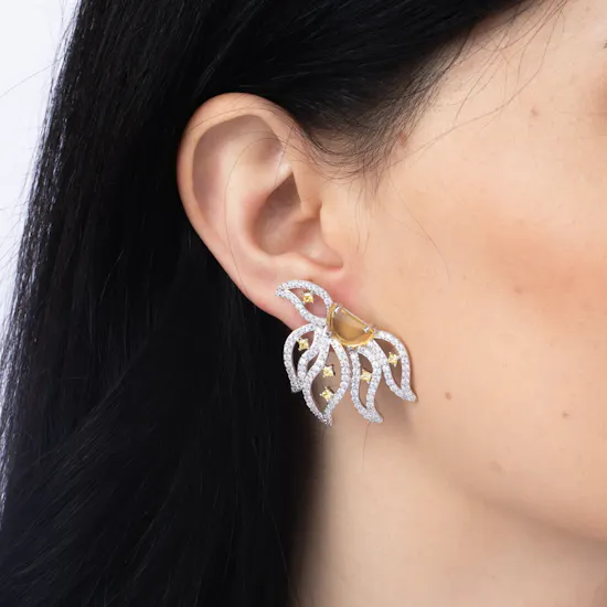The Floral Octopus Earring