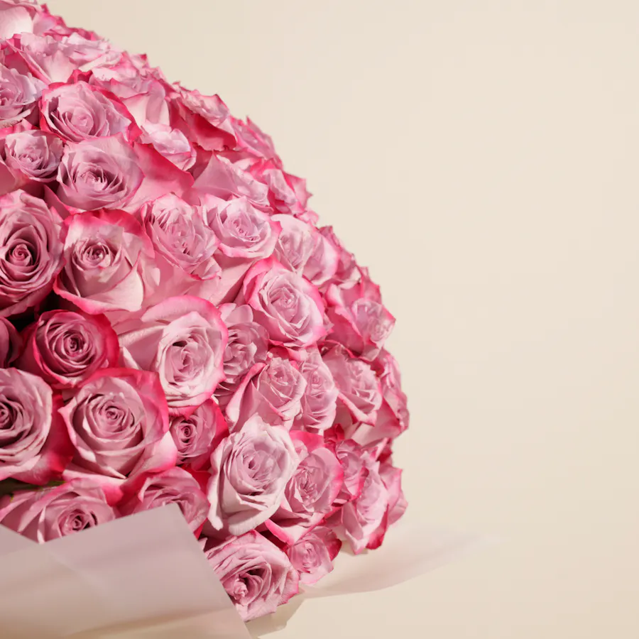 Royal Purple Roses Bouquet | 250 Flower 5