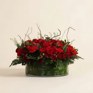 Scarlet Eternal Charm Flower Vase