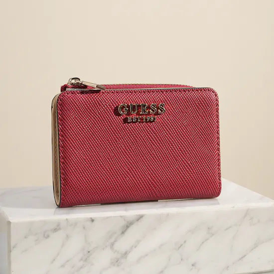 Guess Laurel II Slg Women Red Small Zip-Around Wallet