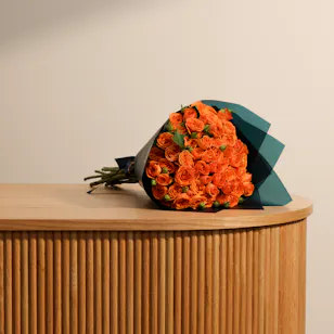 Citrus Charm Baby Rose Bouquet Citrus Charm Baby Rose Bouquet