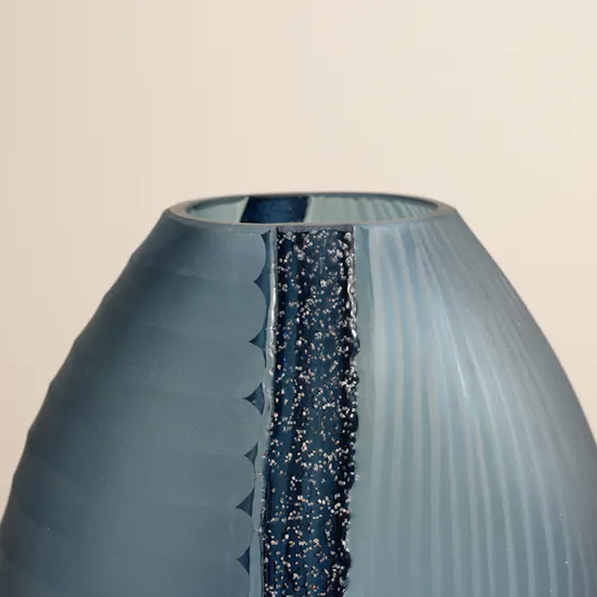 Floward Blue Split Glass Vase