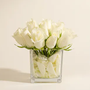 White Flowers Vase White Flowers Vase