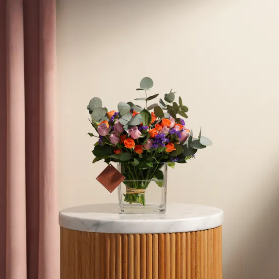 Rose Garden | Square Vase