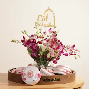 Bostani Chocolates Favors | Eid Mubark Flowers