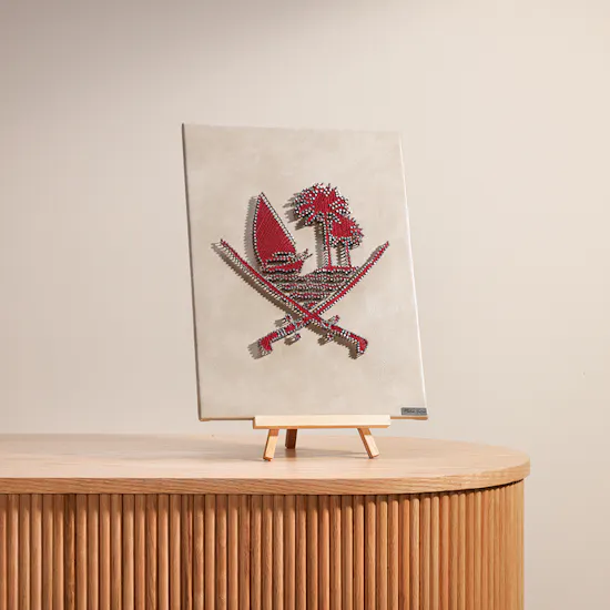 Maisam Qassem Emblem of the State of Qatar Art Piece