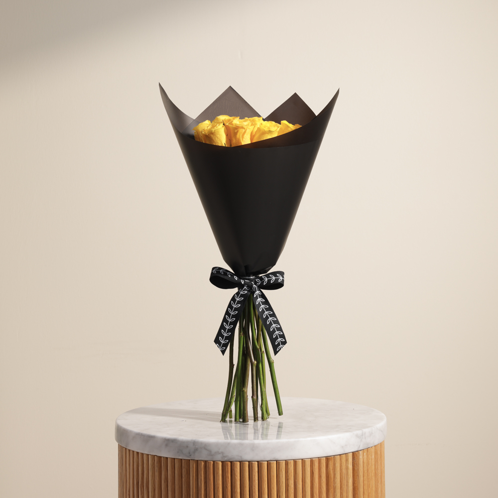 باقة جوري الإشراقة الذهبية