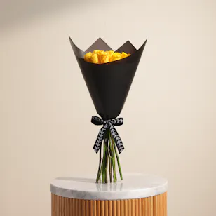 Golden Sunshine Rose Bouquet | 15 Roses Golden Sunshine Rose Bouquet | 15 Roses