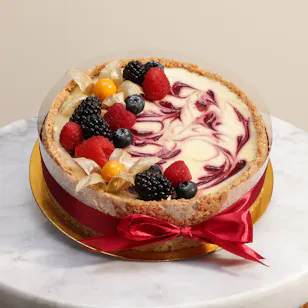 Cheesecloud Raspberry Swirl Cake