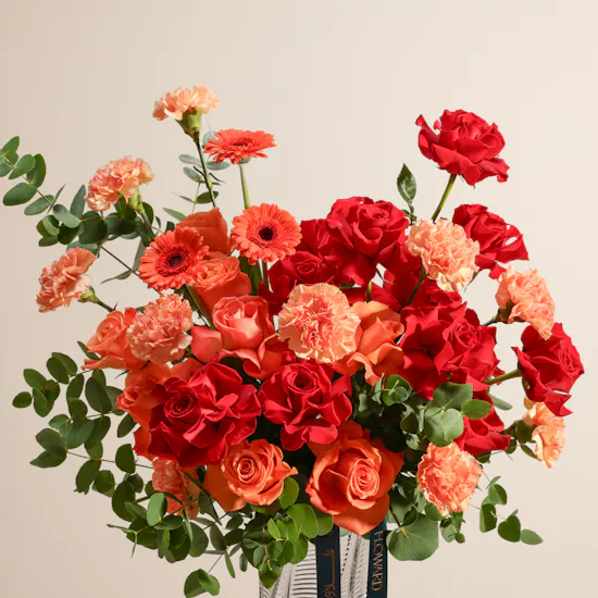 Velvet Ember Flower Vase