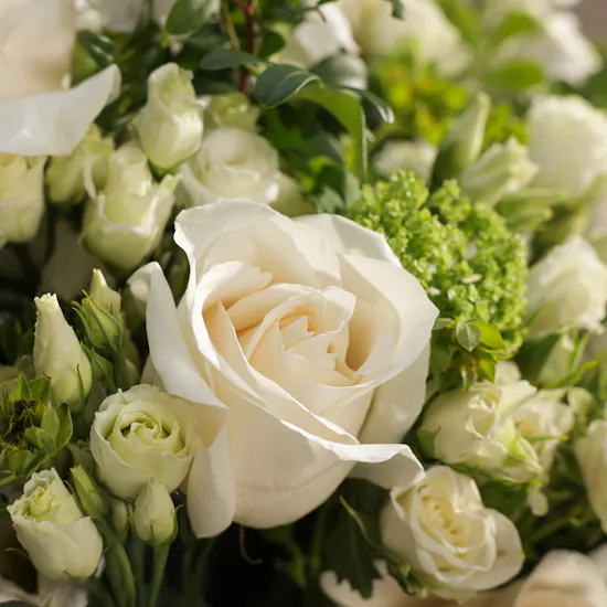 Classic White Delphinium Bouquet