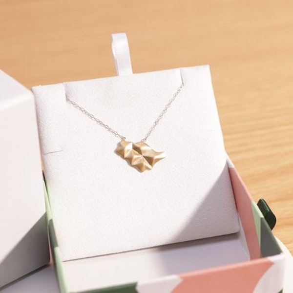 Buy and send Miss L By L'azurde Saudi Arabia Map Gold Necklace gift Online in Riyadh | Floward Riyadh