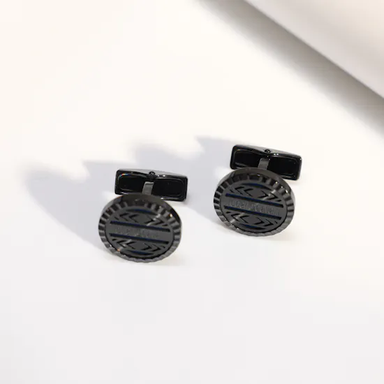 Roberto Cavalli Black & Blue Cufflinks