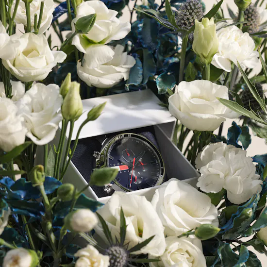 Tommy Hilfiger Blue Watch | Elegant Vase