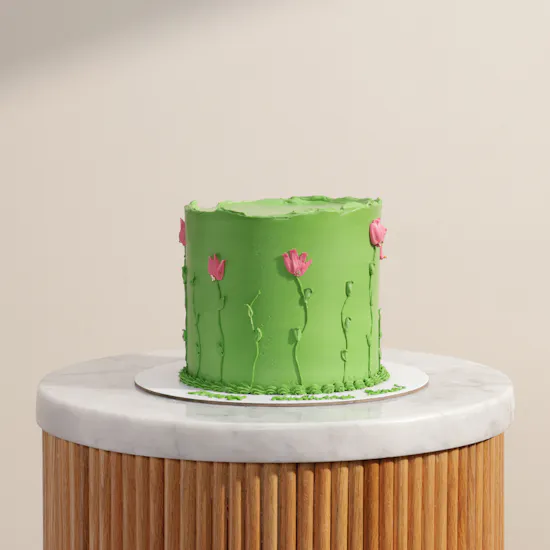 Floward Personalized Pistachio Bloom Cake