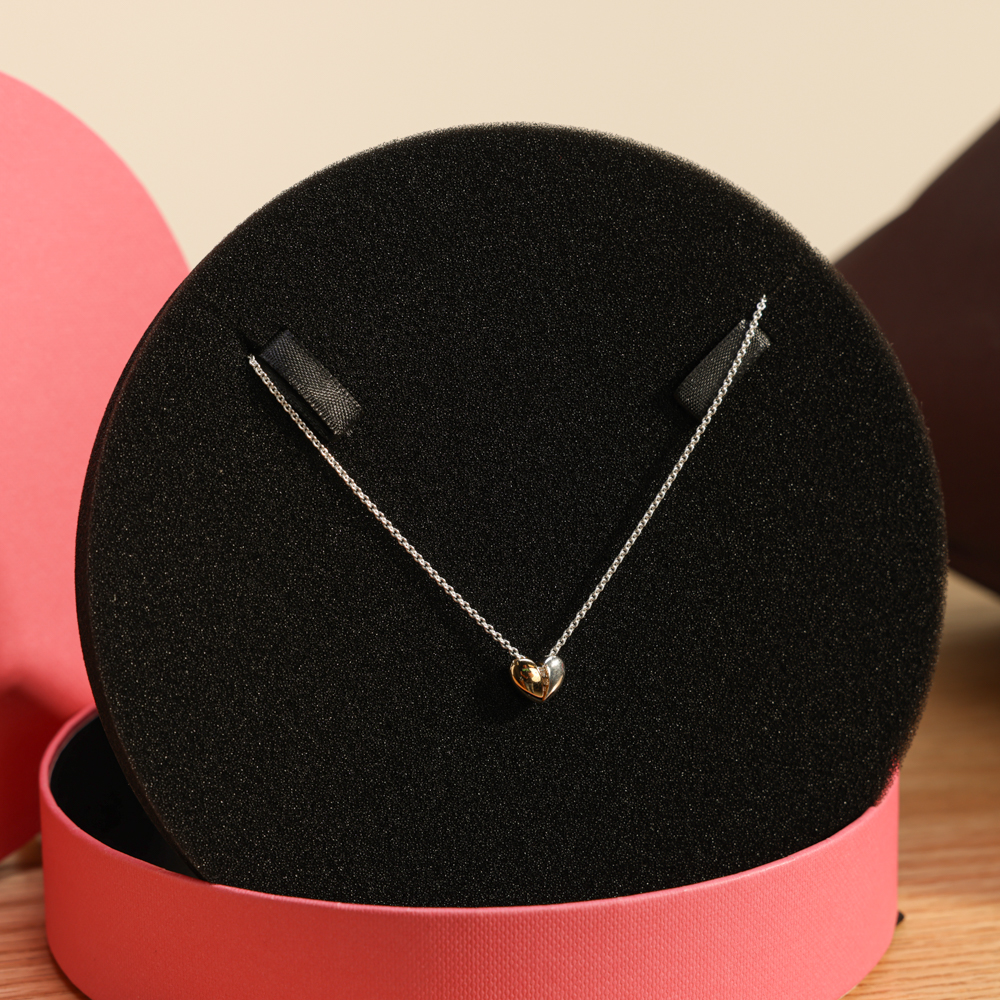 Tous Gold Plated Heart Two Tone Necklace 