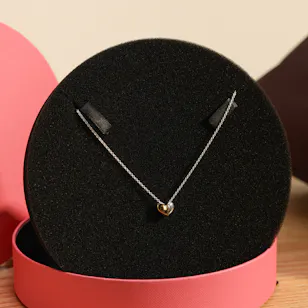 Tous Gold Plated Heart Two Tone Necklace 
