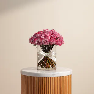 Purple Roses Vase | 35 Flowers Purple Roses Vase | 35 Flowers